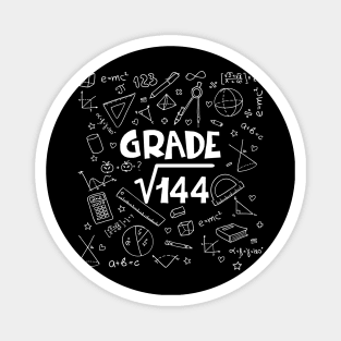 12th Grade Math Square Root Of 144 Back To School Magnet